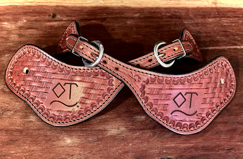 Custom Laser Engraved Spur Straps - Ladies/Youth