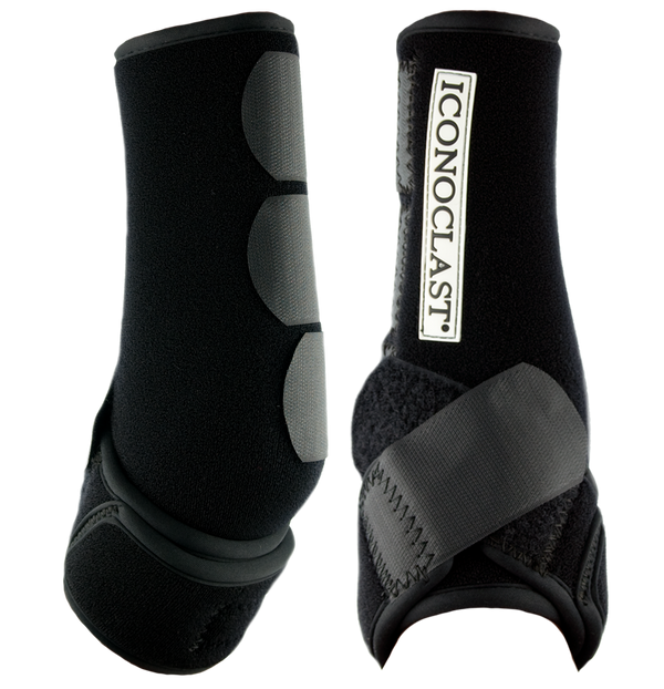 Iconoclast Front Orthopedic Support Boots - Black