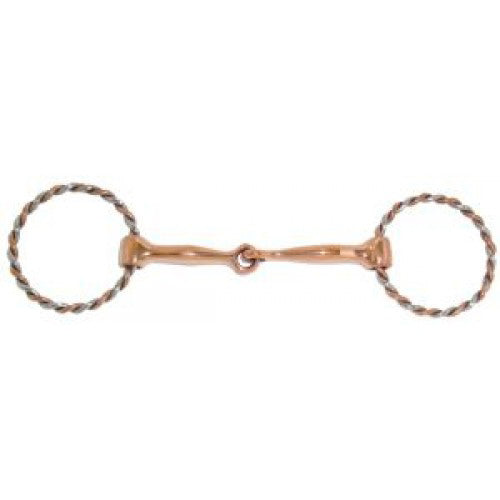 Copper Snaffle 5" Twisted Ring